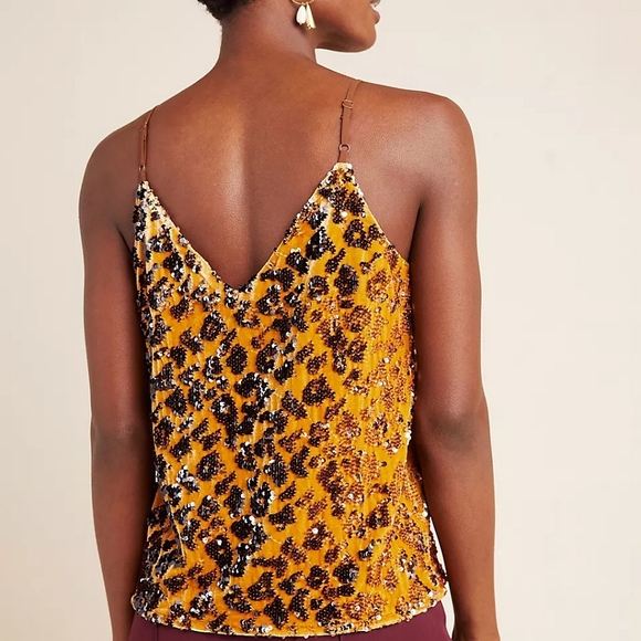 NWT Anthropologie Esther Sequined Cami- XS - Picture 2 of 6